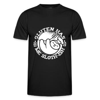 Glutenfrei Trägheit - Männer Funktions-T-Shirt - Schwarz - Vorne - AI Model Male 178 dark (178cm)