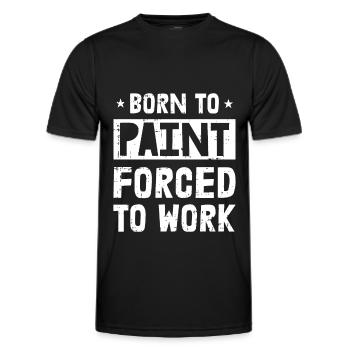 Peintre Peintre Drôle - T-shirt sport Homme - noir - Devant - AI Model Male 178 dark (178cm)