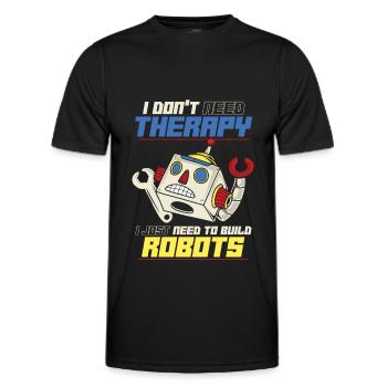 Robotique Ai robot - T-shirt sport Homme - noir - Devant - AI Model Male 178 dark (178cm)