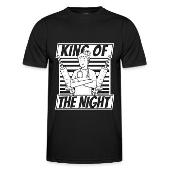 Krankenschwester Spritze - Männer Funktions-T-Shirt - Schwarz - Vorne - AI Model Male 178 dark (178cm)