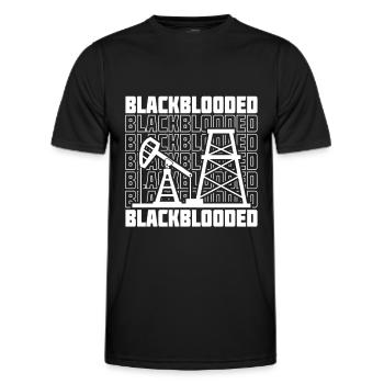 Plate-forme pétrolière Black Blood - T-shirt sport Homme - noir - Devant - AI Model Male 178 dark (178cm)