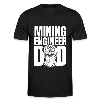 Ingenieur Vati Bergbauingenieur - Männer Funktions-T-Shirt - Schwarz - Vorne - AI Model Male 178 dark (178cm)