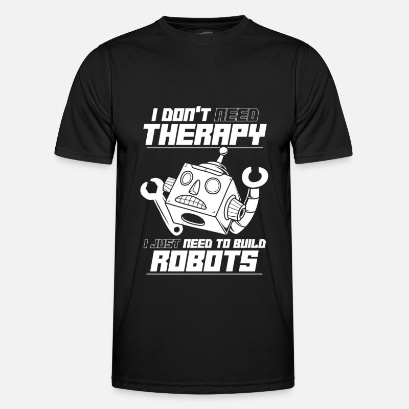 Robotics Ai Robot Funny - Men's Functional T-Shirt - black