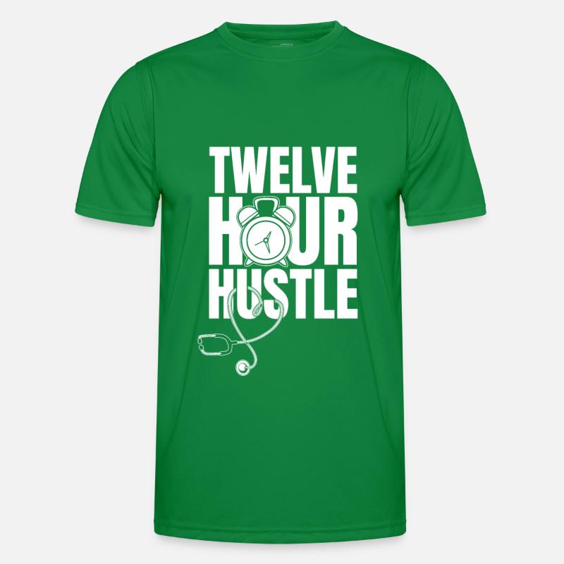 Krankenschwester Stethoskop Männer Funktions-T-Shirt