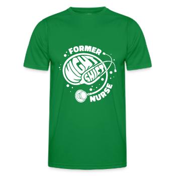 Stéthoscope infirmier - T-shirt sport Homme - vert - Devant - AI Model Male 178 dark (178cm)