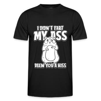 Guinea pig guinea pig funny - Men's Functional T-Shirt - black - Front - AI Model Male 178 dark (178cm)