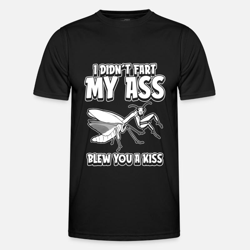 Mantis praying mantis Lustig - Men's Functional T-Shirt - black