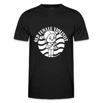 Violon Alto - T-shirt sport Homme - noir - Devant - AI Model Male 178 dark (178cm)
