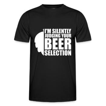 Craft Beer Craft Beer Selection - Men's Functional T-Shirt - black - Front - AI Model Male 178 dark (178cm)