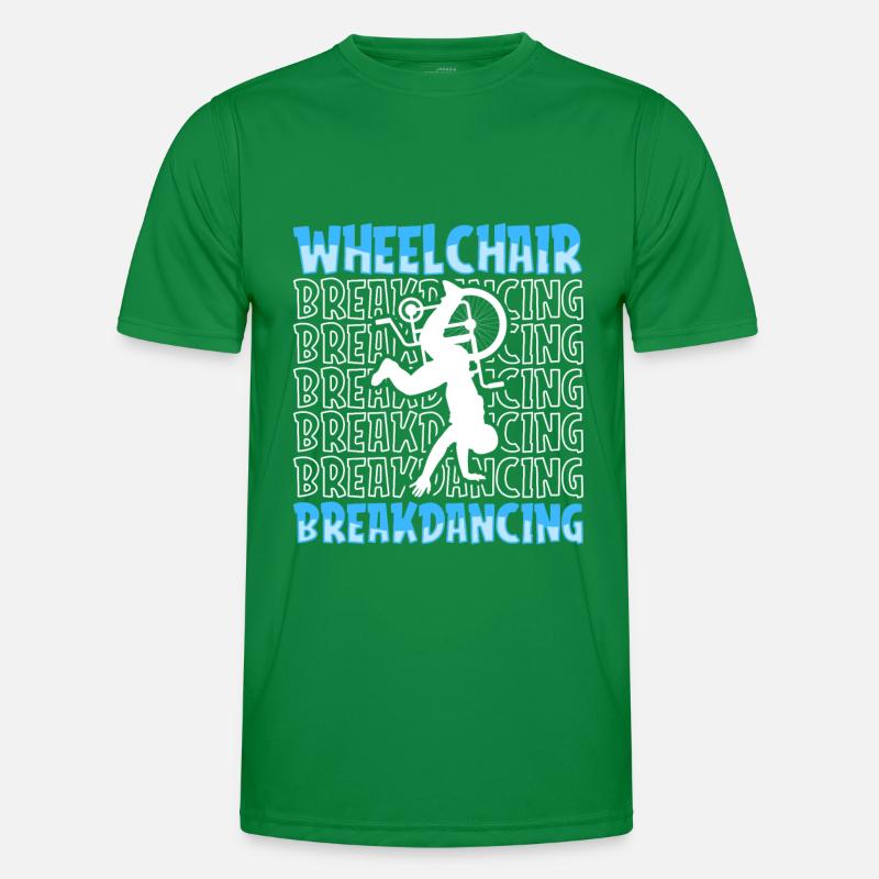 Breakdance Breakdancer Breakdancing Rollstuhl Männer Funktions-T-Shirt