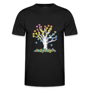 Psychologie Psychologe - Männer Funktions-T-Shirt - Schwarz - Vorne - AI Model Male 178 dark (178cm)