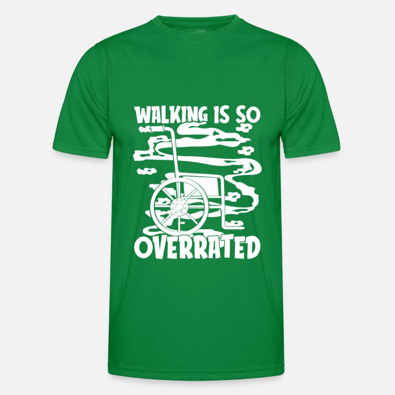 Rollstuhl Rollstuhlfahrer Witzig Männer Funktions-T-Shirt