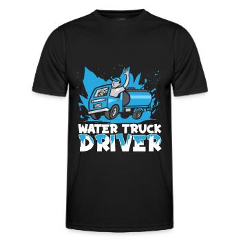 Truck Driver Trucker Truck Driver Funny - Men's Functional T-Shirt - black - Front - AI Model Male 178 dark (178cm)