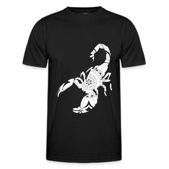 Sternzeichen Krebs Symbol - Männer Funktions-T-Shirt - Schwarz - Vorne - AI Model Male 178 dark (178cm)