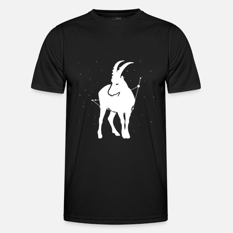 Sternzeichen Steinbock Symbol - Männer Funktions-T-Shirt - Schwarz