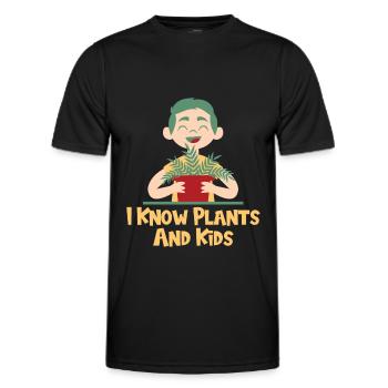 Hobby Jardinier Jardin Mère Horticulture Maman - T-shirt sport Homme - noir - Devant - AI Model Male 178 dark (178cm)