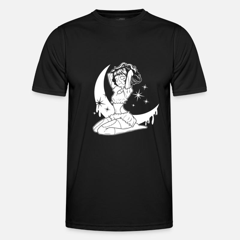 Gothic Puppe - Männer Funktions-T-Shirt - Schwarz