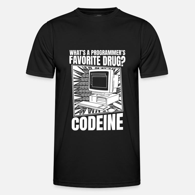 Entwickler Coder Programmierer Computer - Männer Funktions-T-Shirt - Schwarz
