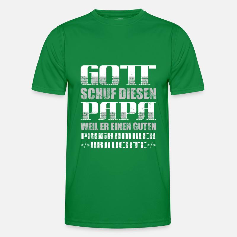 Entwickler Coder Programmierer Vater Männer Funktions-T-Shirt