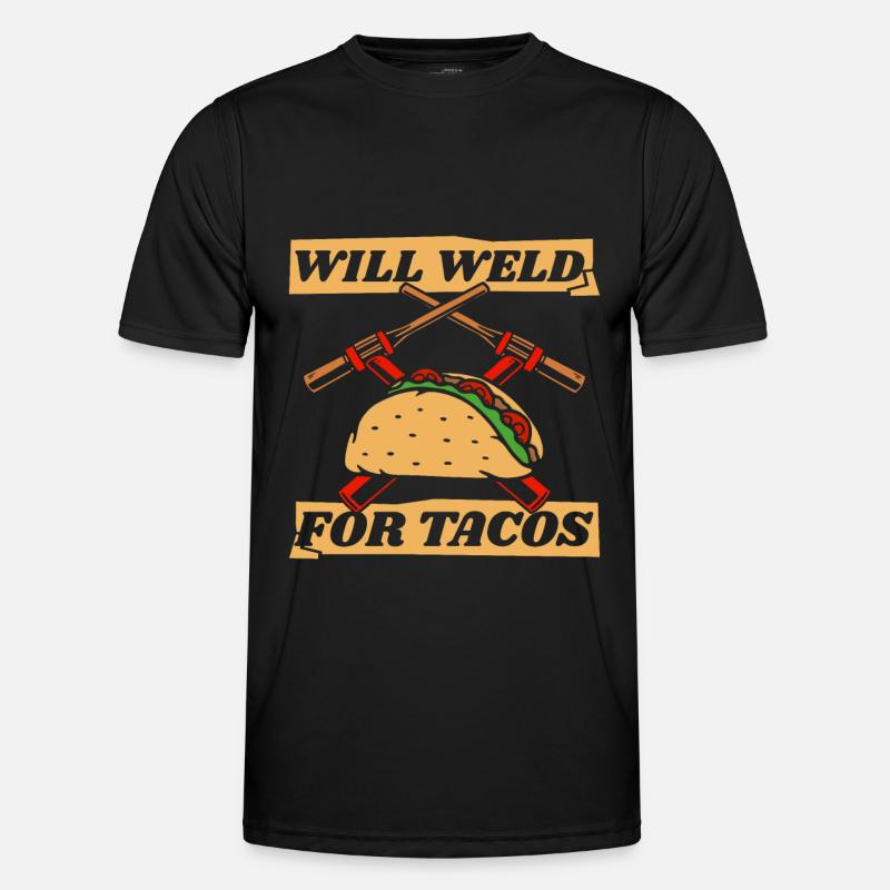 Welder Locksmith Tacos - Men's Functional T-Shirt - black