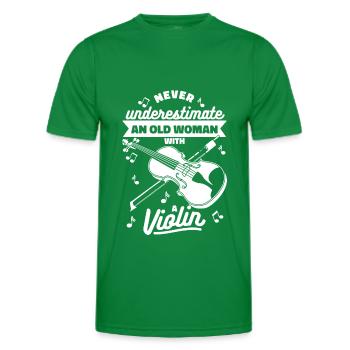Violon Violon Drôle - T-shirt sport Homme - vert - Devant - AI Model Male 178 dark (178cm)