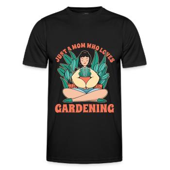Hobby Jardinier Jardin Mère Horticulture Maman - T-shirt sport Homme - noir - Devant - AI Model Male 178 dark (178cm)