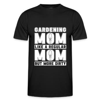 Hobby Jardinier Jardin Mère Horticulture Maman - T-shirt sport Homme - noir - Devant - AI Model Male 178 dark (178cm)