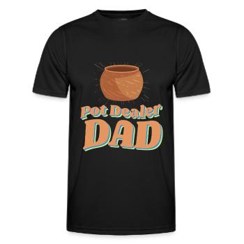Hobbygärtner Garten Blumentopf - Männer Funktions-T-Shirt - Schwarz - Vorne - AI Model Male 178 dark (178cm)