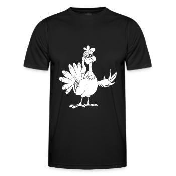 Action de grâce - T-shirt sport Homme - noir - Devant - AI Model Male 178 dark (178cm)