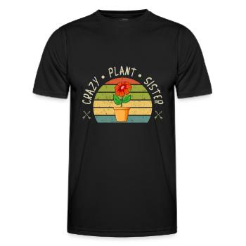 Hobby Gardener Garden Horticultural Sister - Men's Functional T-Shirt - black - Front - AI Model Male 178 dark (178cm)