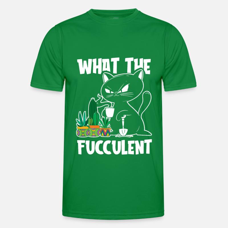 Hobbygärtner Garten Saftig Gartenkatze Männer Funktions-T-Shirt