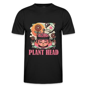 Hobbygärtner Garten Anlage Gartenkatze - Männer Funktions-T-Shirt - Schwarz - Vorne - AI Model Male 178 dark (178cm)