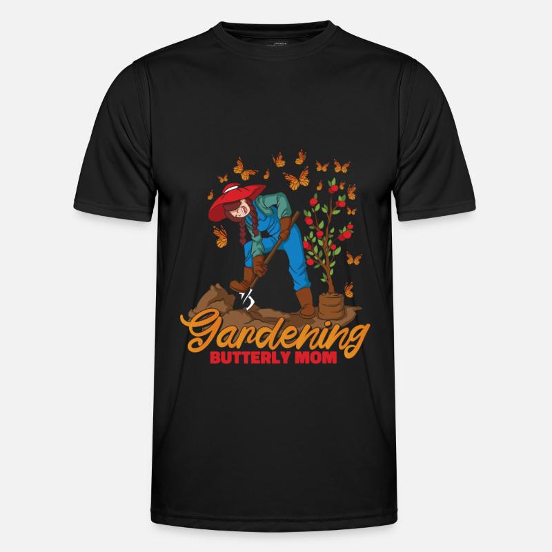 Hobbygärtner Garten Mutter - Männer Funktions-T-Shirt - Schwarz