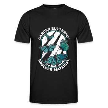 Hobbygärtner Garten Monarch - Männer Funktions-T-Shirt - Schwarz - Vorne - AI Model Male 178 dark (178cm)