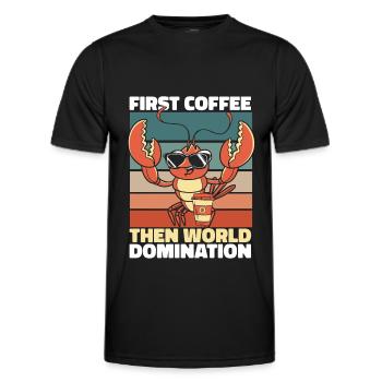 Hummer Lobster - Männer Funktions-T-Shirt - Schwarz - Vorne - AI Model Male 178 dark (178cm)