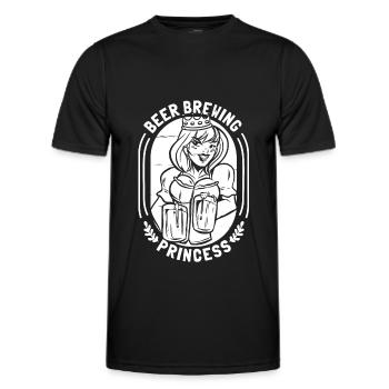 Craft Beer Beer Craft Beer Princess - Men's Functional T-Shirt - black - Front - AI Model Male 178 dark (178cm)