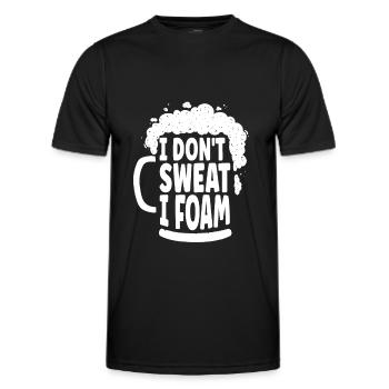 Craft Beer Bier Craftbier Schaum - Männer Funktions-T-Shirt - Schwarz - Vorne - AI Model Male 178 dark (178cm)