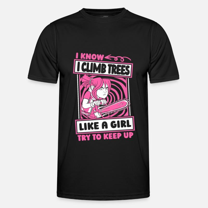 Baumpfleger Baumkletterer Arborist Mädchen Männer Funktions-T-Shirt