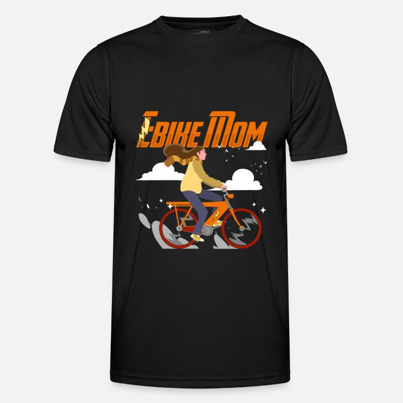 E Bike Elektrorad Mutter Männer Funktions-T-Shirt