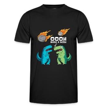 Redirection vers Space Space Dinosaur Astroid - T-shirt sport Homme - noir - Devant - AI Model Male 178 dark (178cm)