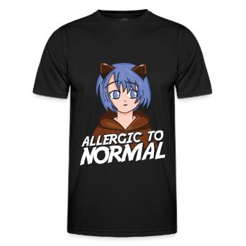 Furry Fandom Fursuits Funny - Men's Functional T-Shirt - black - Front - AI Model Male 178 dark (178cm)