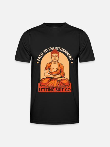 Buddha Buddhist Funny - Men's Functional T-Shirt - black
