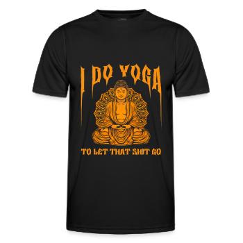 Buddha Buddhist Witzig - Männer Funktions-T-Shirt - Schwarz - Vorne - AI Model Male 178 dark (178cm)