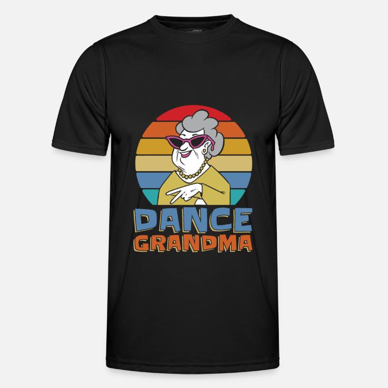Mom Mutter Oma Tanz Mutter - Männer Funktions-T-Shirt - Schwarz