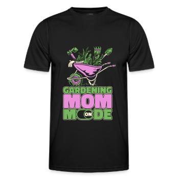 Hobby Gardener Garden Horticultural Mom - Men's Functional T-Shirt - black - Front - AI Model Male 178 dark (178cm)