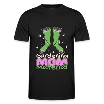 Hobby Gardener Garden Horticultural Mom - Men's Functional T-Shirt - black - Front - AI Model Male 178 dark (178cm)