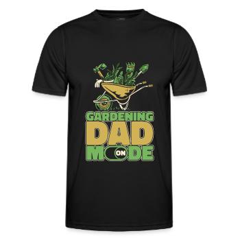 Amateur gardener Garden Father Horticultural Father - Men's Functional T-Shirt - black - Front - AI Model Male 178 dark (178cm)