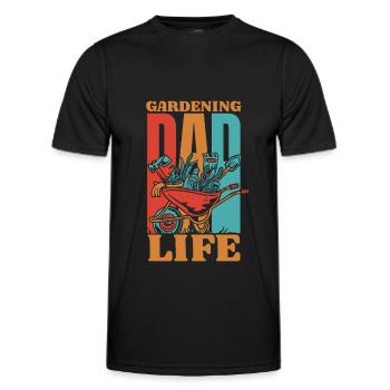 Amateur gardener Garden Father Horticultural Father - Men's Functional T-Shirt - black - Front - AI Model Male 178 dark (178cm)