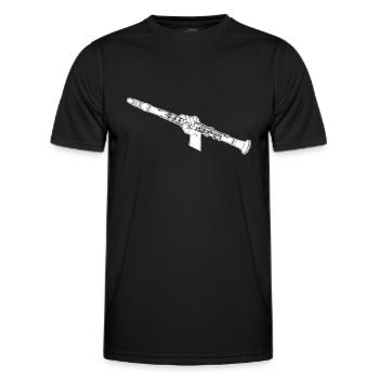 Clarinette fanfare clarinette - T-shirt sport Homme - noir - Devant - AI Model Male 178 dark (178cm)