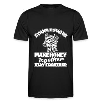 Beekeepers, beekeepers - Men's Functional T-Shirt - black - Front - AI Model Male 178 dark (178cm)